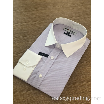 Camisa de manga larga con cuello alto masculino de nueva llegada